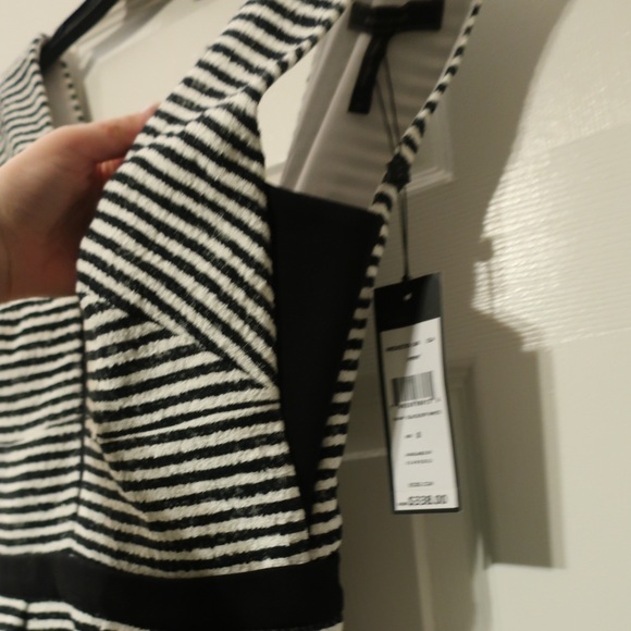 NWT BCBG Textured Peplum "Piper" Dress - Picture 5 of 8